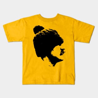 Man with mustache silhouette Kids T-Shirt